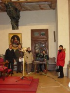 la troupe di Radio Maria in Duomo